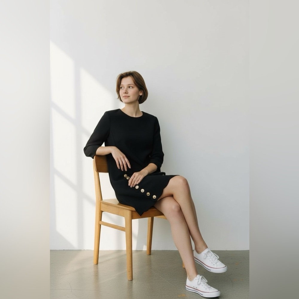 Chloe black shift dress - Picture 5 of 15